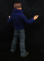 Teenage Peter Parker (Spider-Man) Custom Action Figure [behind]