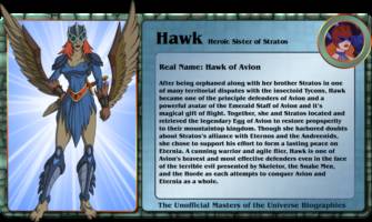 HAWK heroic sister of startos (Masters of the Universe) Custom Action Figure