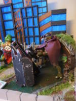 TMNT Toy Diorama Display with 4 Powered Up Turtles (Teenage Mutant Ninja Turtles) Custom Diorama / Playset