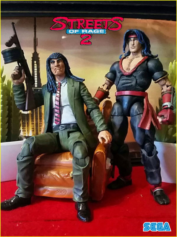 Mr. X and Bodyguard Enforcer Shiva (Streets of Rage) Custom Action Figure