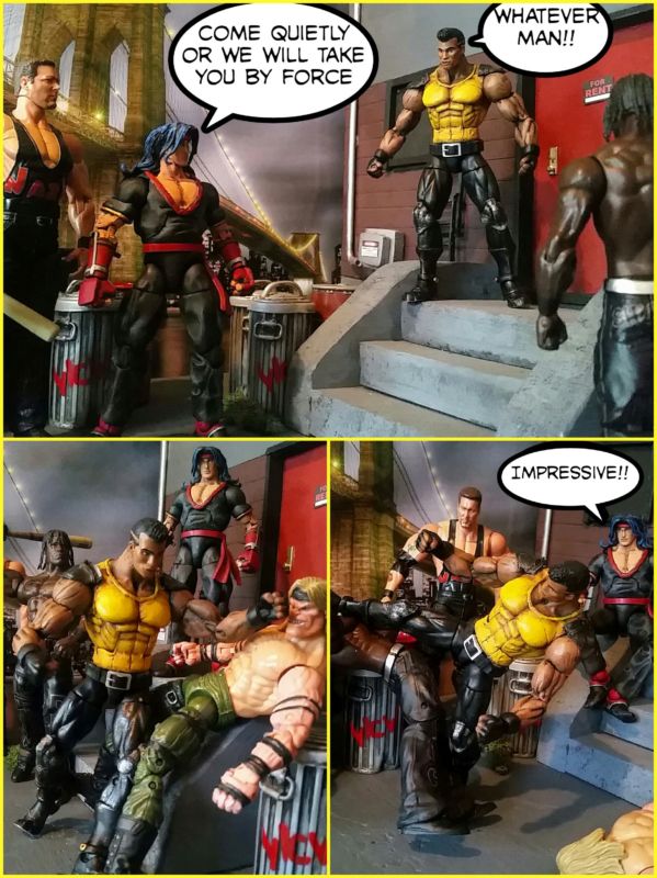 Mr. X and Bodyguard Enforcer Shiva (Streets of Rage) Custom Action Figure