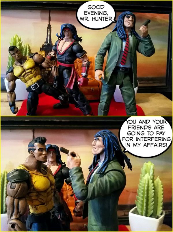 Mr. X and Bodyguard Enforcer Shiva (Streets of Rage) Custom Action Figure