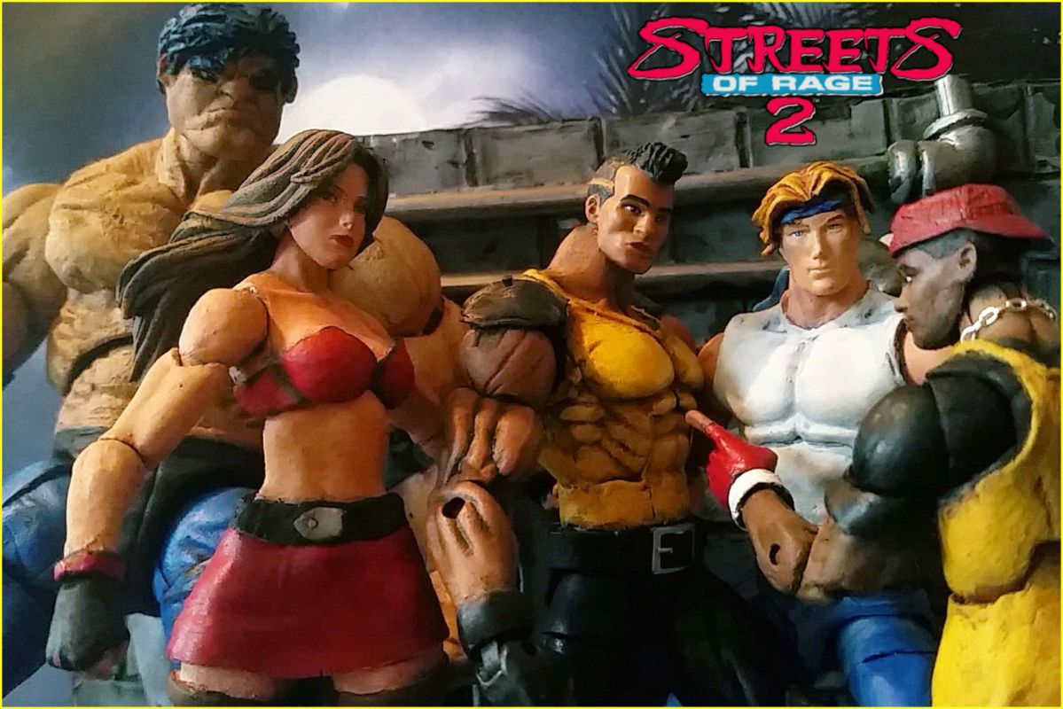 Mr. X and Bodyguard Enforcer Shiva (Streets of Rage) Custom Action Figure