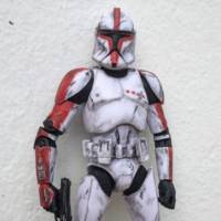 Battle damaged Clone Captain (Star Wars) Custom Action Figure