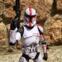 Battle damaged Clone Captain (Star Wars) Custom Action Figure [Ready for battle... Again]