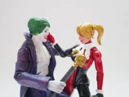 Harley Quinn (Unmasked) (Batman) Custom Action Figure [Harley Quinn unmasked custom action figure with Joker]