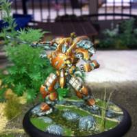 Infinity Anaconda, The Bronze Ancient (Warhammer) Custom Miniature / Figurine [In clear sunlight no flash]