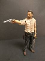 Rick Grimes (AMC Seasons 3-4) "Series 6 Rick w/ Tan Button-Down Shirt" Outfit UPGRADED (Walking Dead) Custom Action Figure