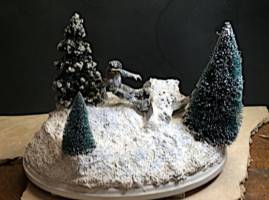 Snowboarding Chewbacca (Star Wars) Custom Diorama / Playset