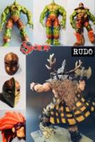 Slaine: The Horned God! (2000 AD) Custom Action Figure [WIP and rear view]