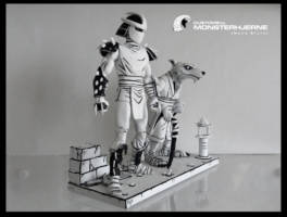 neca tmnt black and white