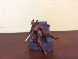 Deadpool (Marvel Universe) Custom Action Figure [Deadpool on a purple couch]
