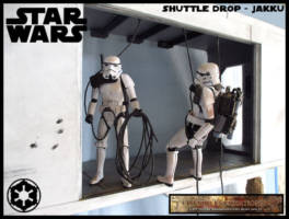 Shuttle Drop - Battle of Jakku (Star Wars) Custom Diorama / Playset
