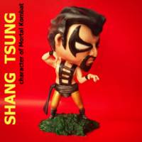 Shang Tsung - Handmade Chibi Plastic Action Figurine of Mortal Kombat (Mortal Kombat) Custom Action Figure