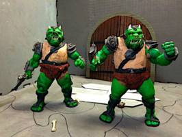 Klumm and Gart  ' Gamorrean guards ' (Star Wars) Custom Action Figure