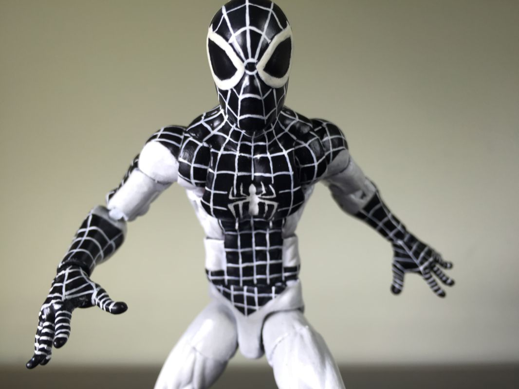 negative spiderman figure