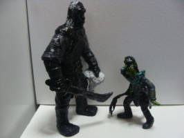 Uruk-hai Captain Of The Tower (Figurine)No.II (Lord of the Rings) Custom Miniature / Figurine [Uruk-hai Captain No.II vs my Orc Captain of the Tower No.III]