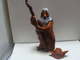 Brown Wizard (figurine)No.II (Hobbit) Custom Miniature / Figurine