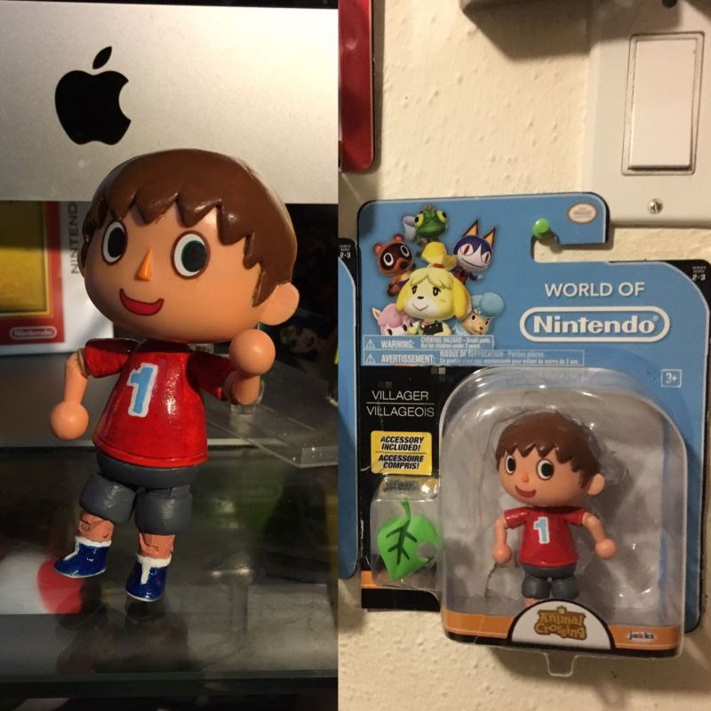 Animal crossing villager action figure Nintendo. (Nintendo) Custom Action  Figure