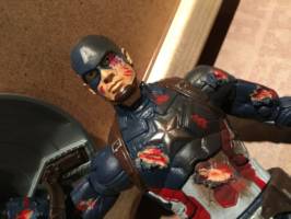 Captain America (MCU Beaten to the Verge of Death) (Marvel Legends) Custom Action Figure