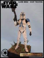 501st Clone Trooper (Star Wars Clone Wars) Custom Diorama / Playset
