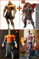 Kano-Gat, The Bipolar Mortal Fighter (Street Fighter) Custom Action Figure