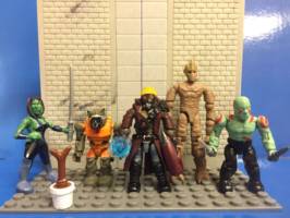 Starlord (Mega Bloks) Custom Miniature / Figurine [Guardians of the galaxy marvel mega bloks]