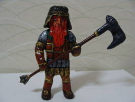 Young Dwarf No.II(figurine) (Hobbit) Custom Miniature / Figurine [Young Dwarf front,helmet on]