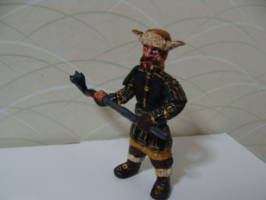 Dwarf Warrior with Warhammer No.II (Hobbit) Custom Miniature / Figurine [Left]