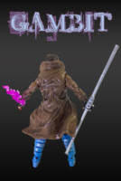 Gambit (Marvel Universe) Custom Action Figure [Gambit Back]