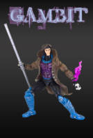 Gambit (Marvel Universe) Custom Action Figure [Gambit Articulation Pose]
