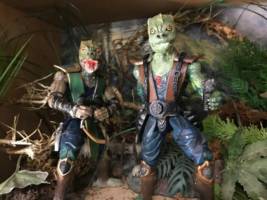 Trarrash and Jarliek -Trandoshan Thugs (Star Wars) Custom Action Figure