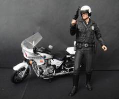 T 1000 with his motorcycle (Terminator) Custom Diorama / Playset