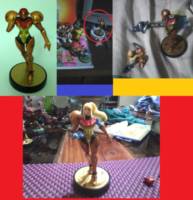 Damage Suit Samus (Super Smash Bros.) Custom Miniature / Figurine