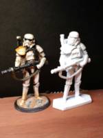 Sandtrooper(Officer) (Star Wars) Custom Miniature / Figurine [Comparison]