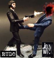 John Wick: Chapter One (Movie Masters) Custom Action Figure [Countering a kick with a bullet to the brain.]