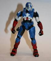 Halo 3 Captain America  armor (Halo) Custom Action Figure