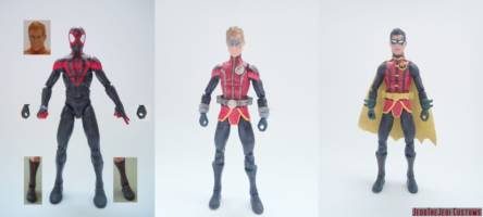 Damian Wayne Robin (Batman) Custom Action Figure [Damian Wayne Robin before and after]