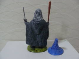 Grey Wizard no.3 (Figurine) (Lord of the Rings) Custom Miniature / Figurine [Gandalf,Back]