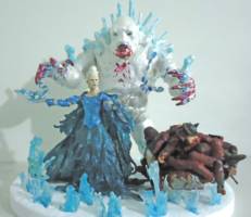 Dark Elsa & Marshmallow (Fantasy) Custom Action Figure