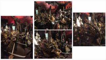 Middle earth - The final showdown (Lord of the Rings) Custom Diorama / Playset