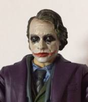 Dark Knight Joker custom Mafex headsculpt (Batman - Movie Style) Custom Action Figure [Mafex original figure head]