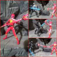 S.H.Figuarts Aba Red (Power Rangers) Custom Diorama / Playset [Aba Red VS Gailton!]