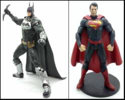 Knights of Justice - Batman & Superman (DC Universe) Custom Action Figure [Kryptonian Armor and Wayne Tech Solar Absorption Suit]