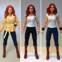 Black Widow (Largos Costume) (Marvel Legends) Custom Action Figure [Alt Iron Man 2  Widow's head]