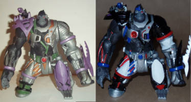 Cyborg Optimus Primal (Transformers - Beast Wars) Custom Action Figure [Before and After]