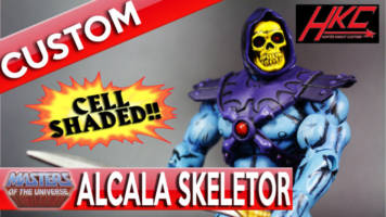 MOTUC Cell Shaded Mini-Comic Skeletor (Alfredo Alcala style) (Masters of the Universe) Custom Action Figure