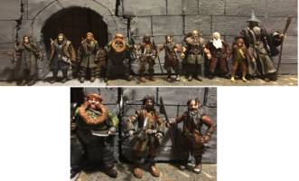 Bifur the Dwarf (Hobbit) Custom Action Figure [The Company and Brothers and their Cousin Bifur]