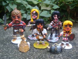 The Cimmerian Barbarian Cuties Figurine Set D,The Young and The Painted(Cutie style,Figurne Set) (Conan) Custom Miniature / Figurine