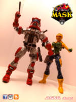 Matt Trakker [or Tracker] and Gloria Baker (M.A.S.K.) Custom Action Figure